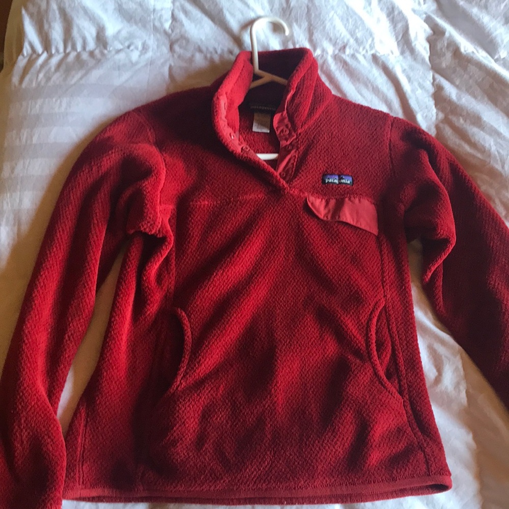 Patagonia Fleece- Small red